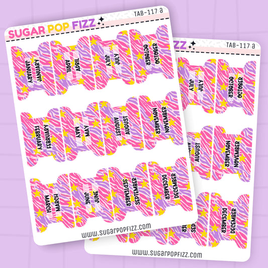 Roller Disco 1 Planner Tabs - TAB117