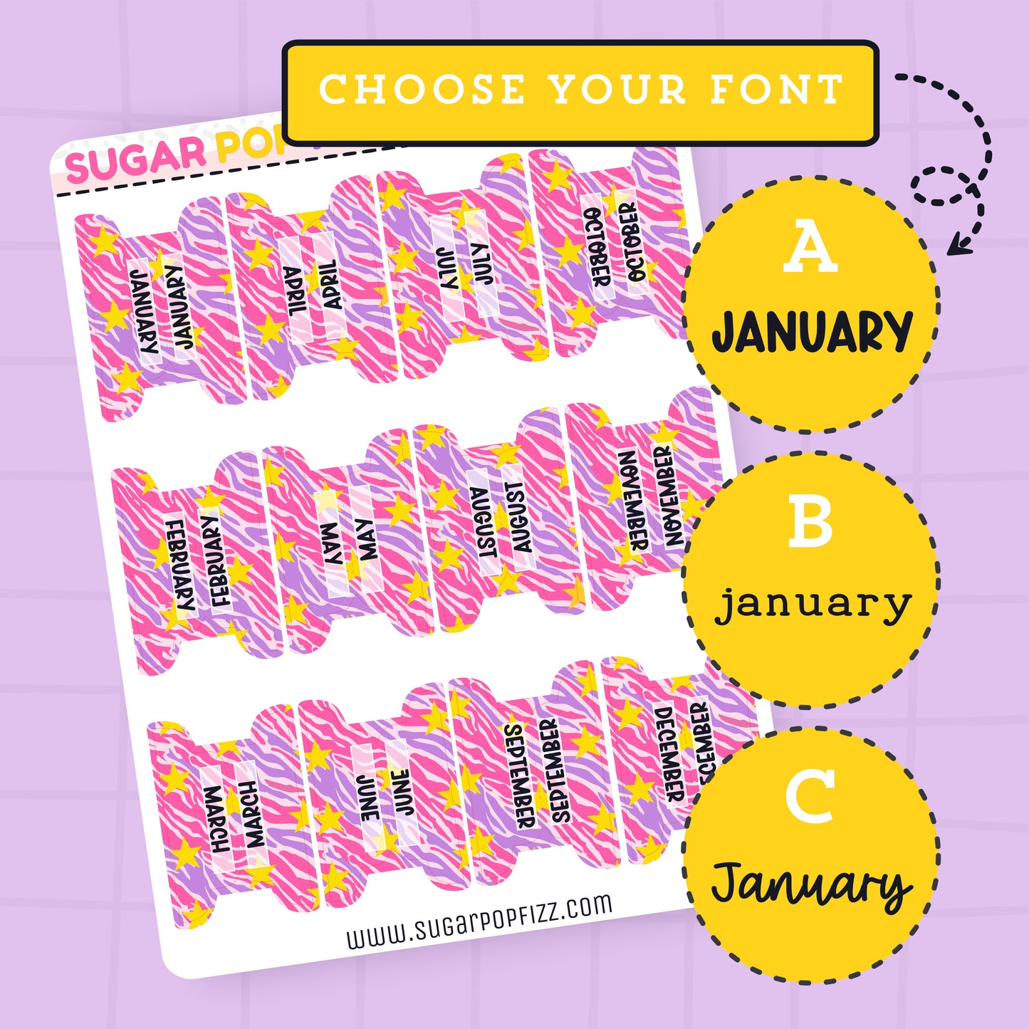 Roller Disco 1 Planner Tabs - TAB117