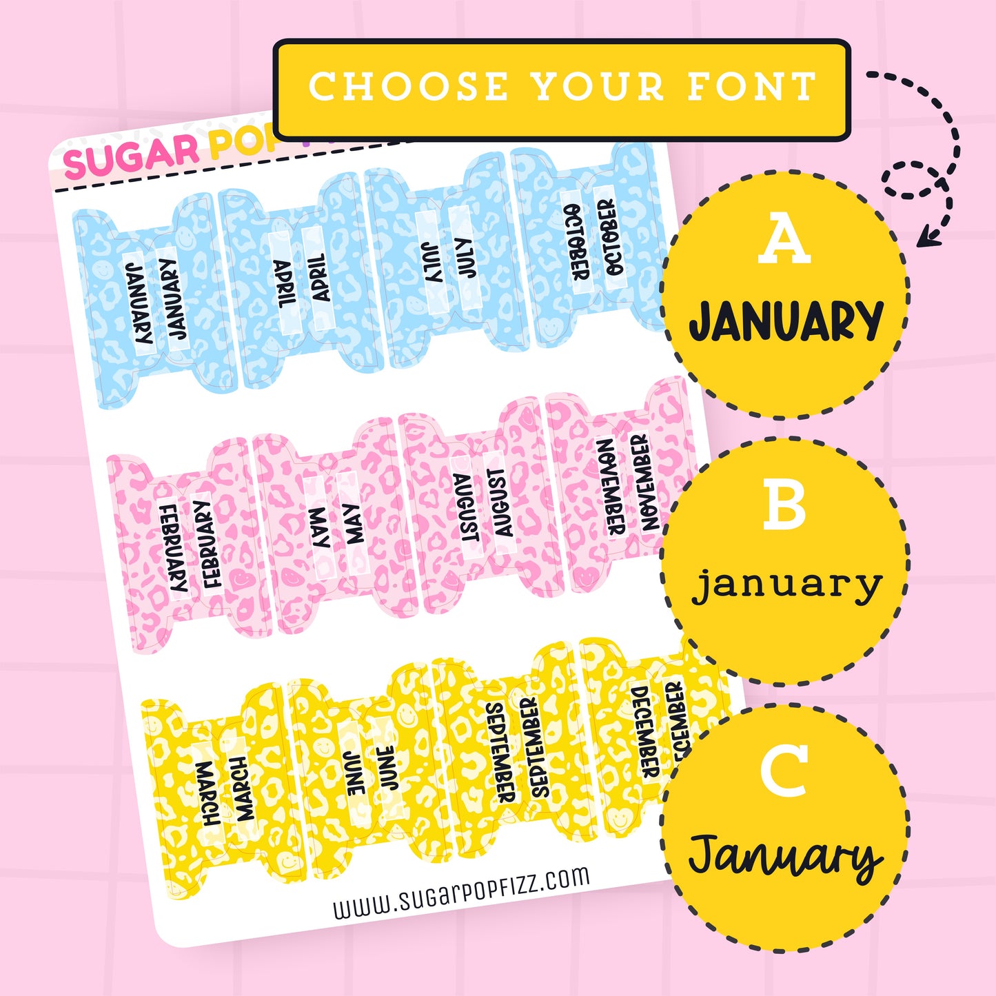 Roller Disco 2 Planner Tabs - TAB118