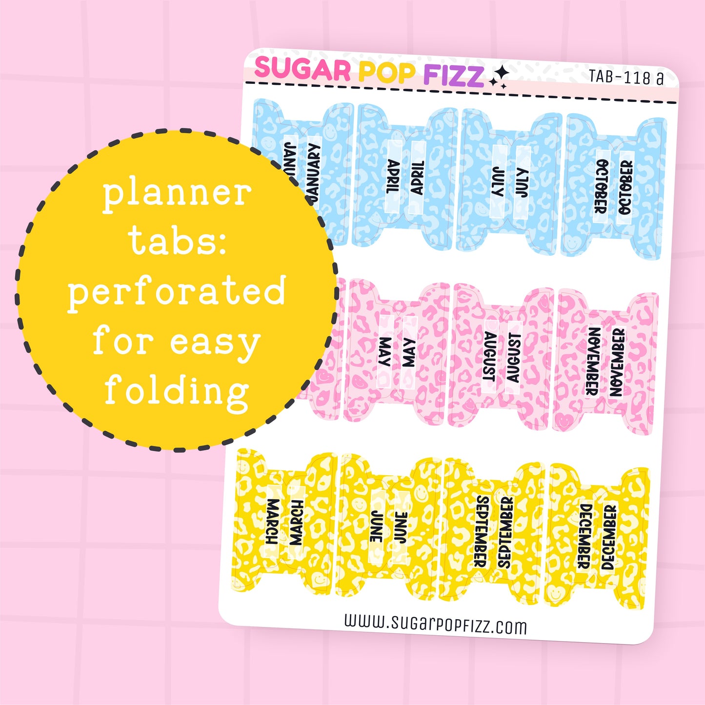 Roller Disco 2 Planner Tabs - TAB118
