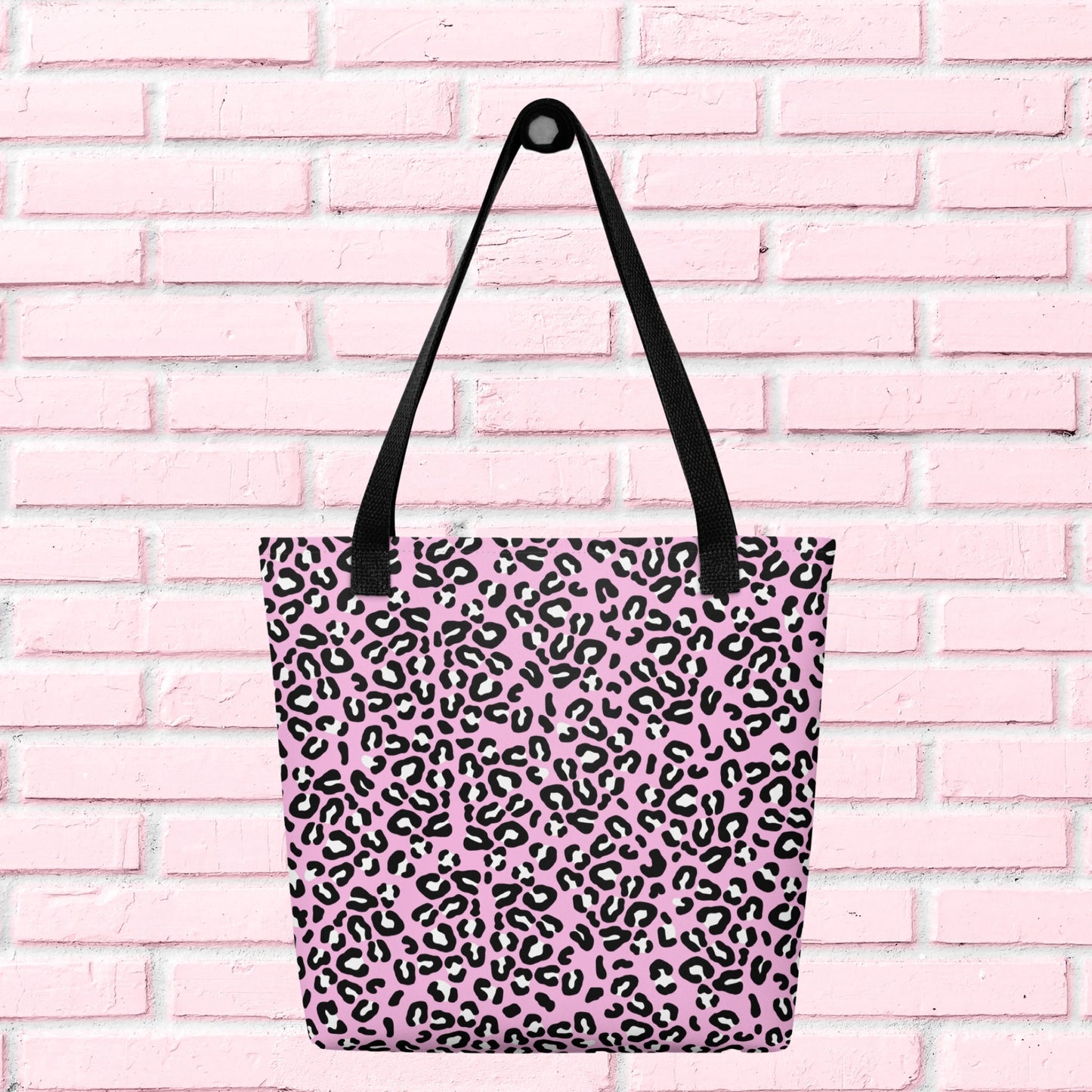 Pink Leopard Tote Bag