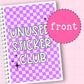 Unused Sticker Club (purple) - Reusable Sticker Book - 5x7 or 4x6