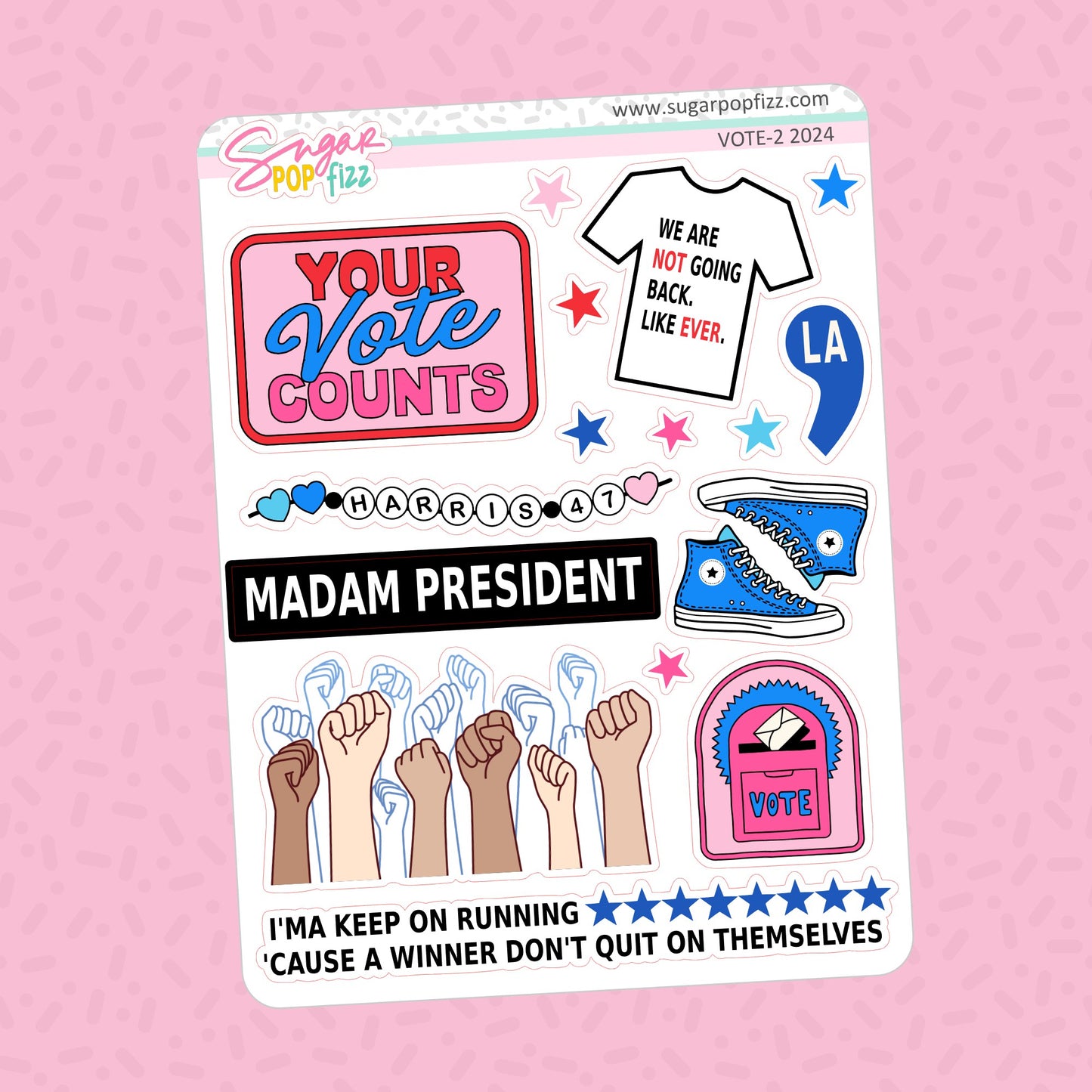 Voting Doodle Stickers - VOTE 2