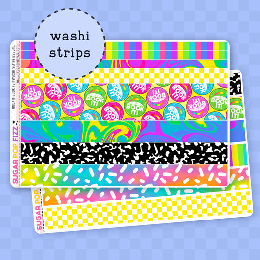 Book It Book Fair Washi Sheet