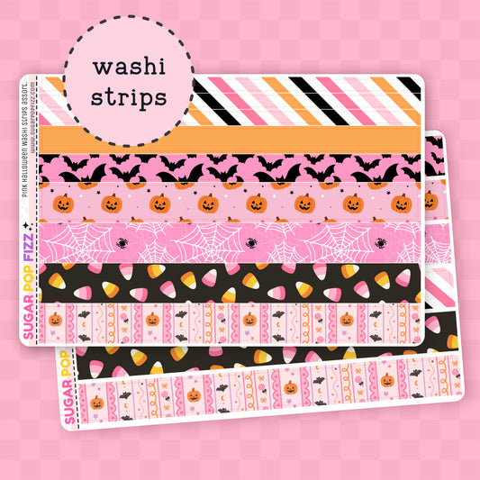 Pink Halloween Washi Sheet