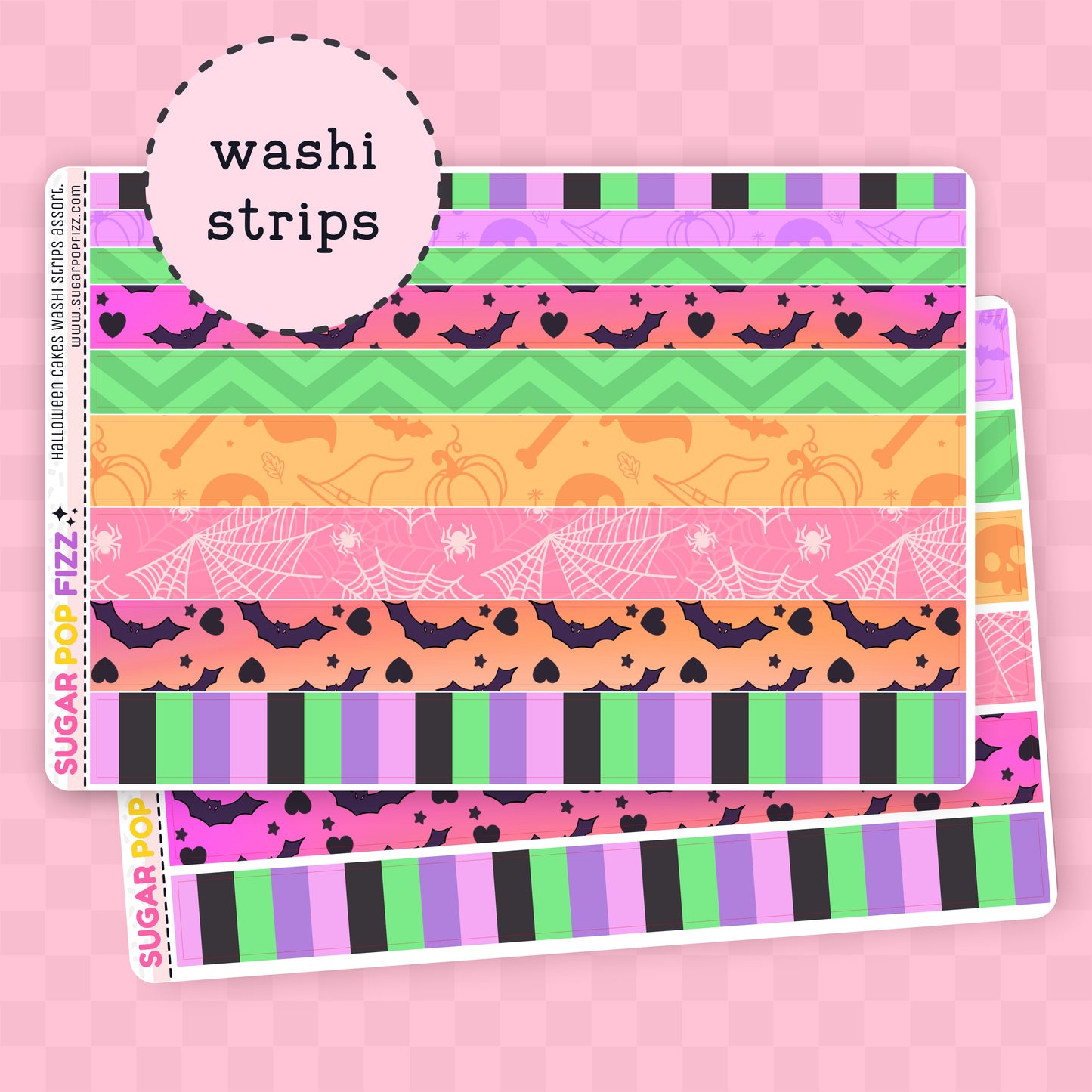 Halloween Cakes Washi Sheet