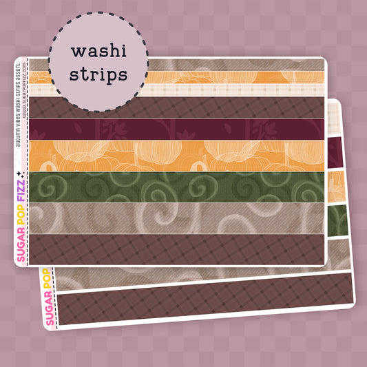 Autumn vibes Washi Sheet