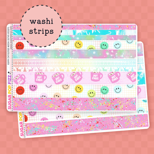 Happy Christmas Washi Sheet