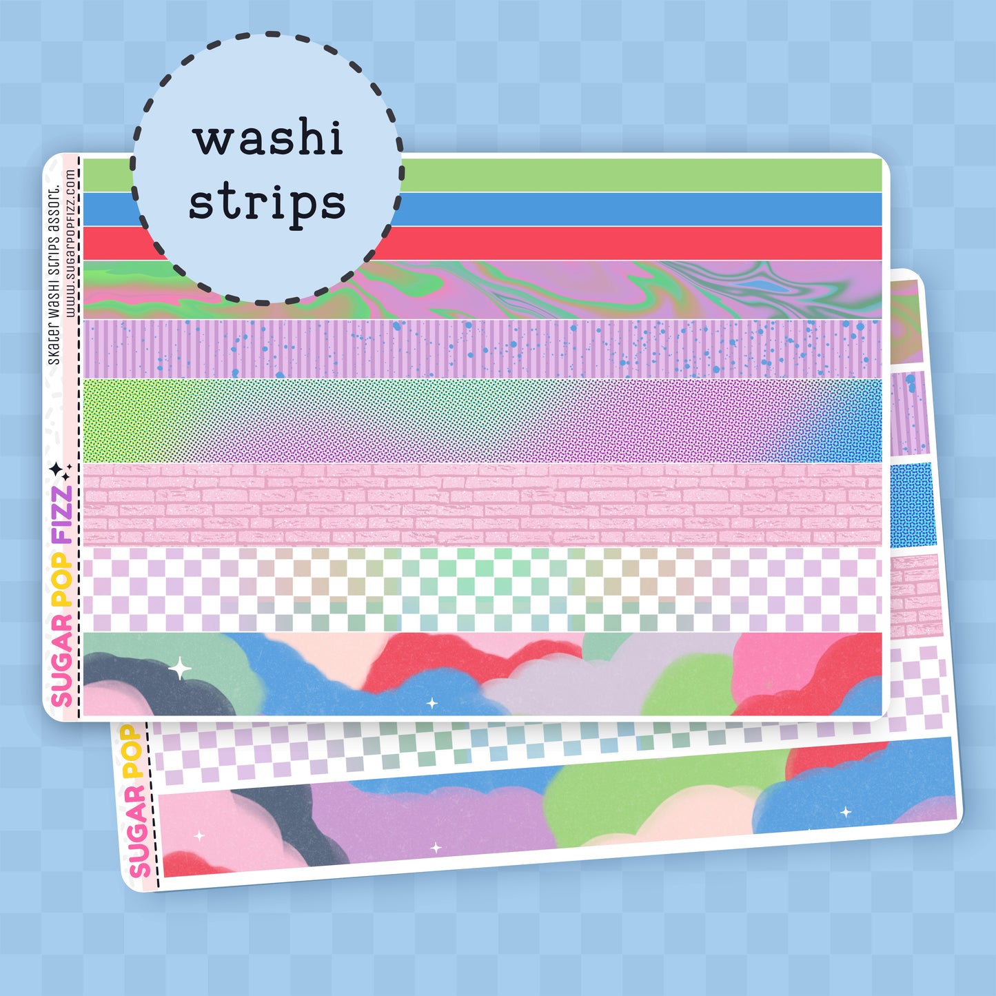 Skater Washi Sheet