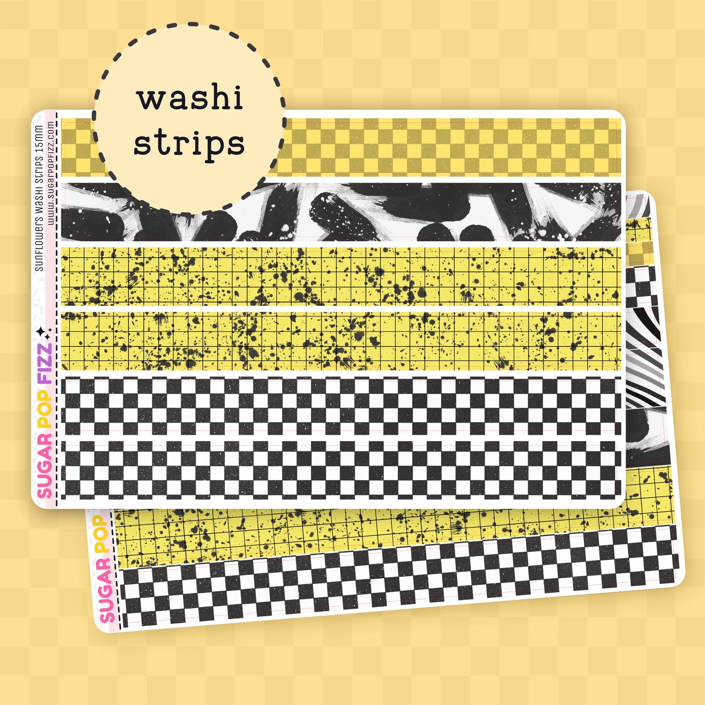 Sunflowers Washi Sheet