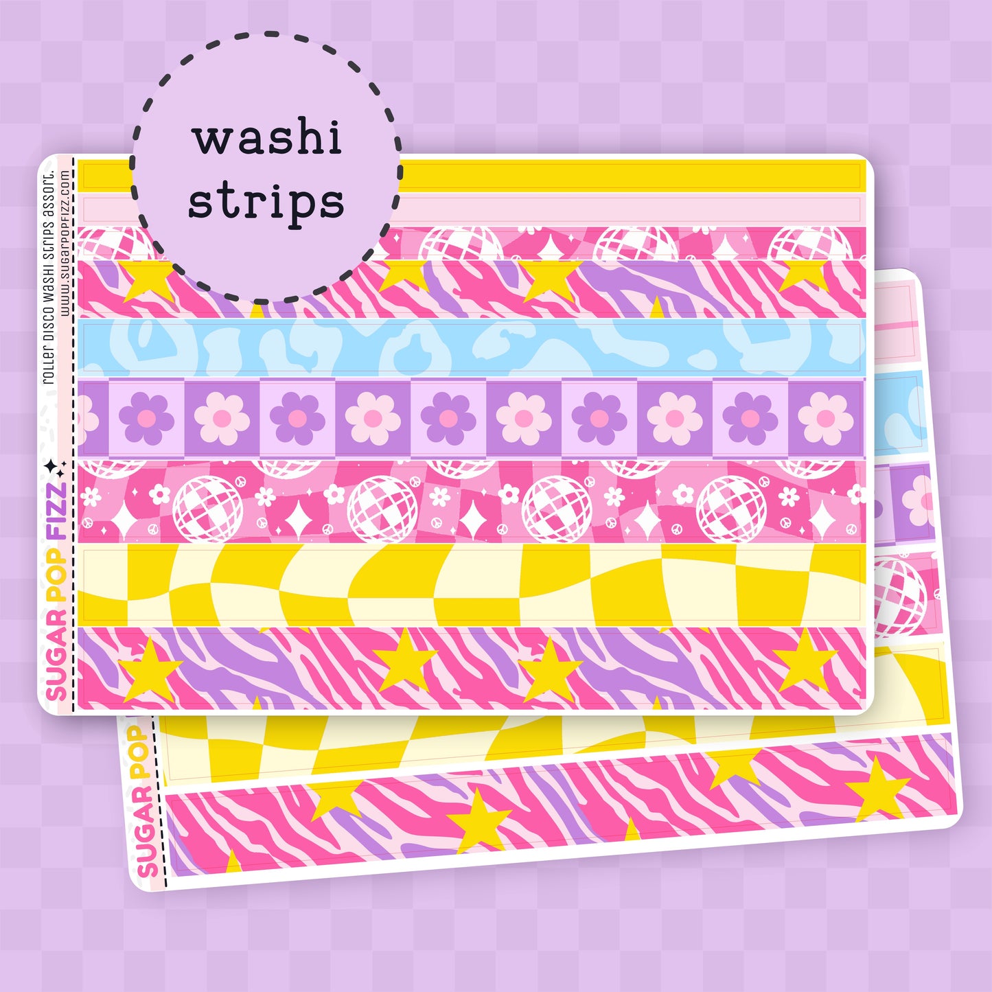 Roller Disco Washi Sheet