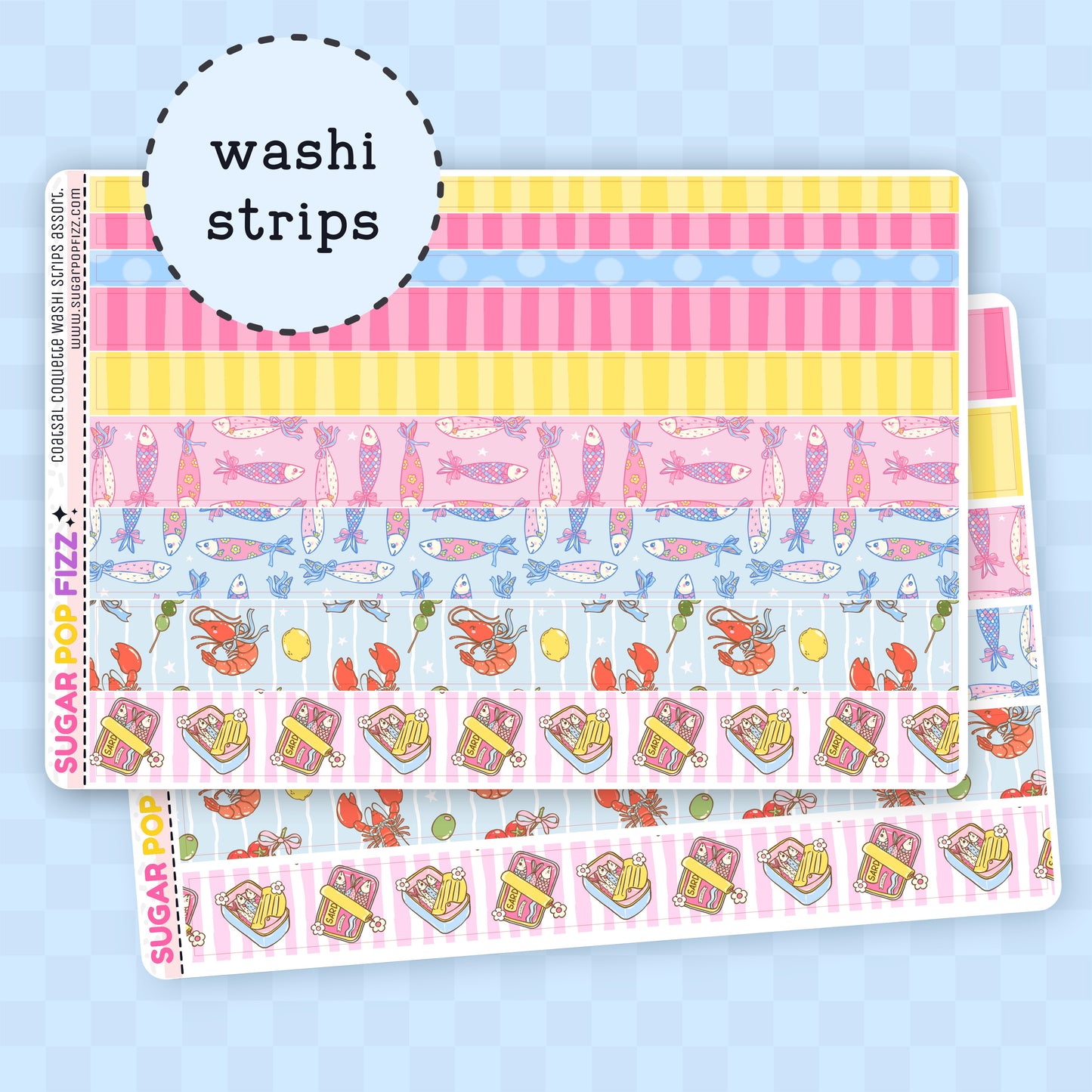 Coastal Coquette Washi Sheet