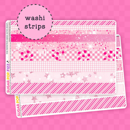 Pink Peppermint Washi Sheet