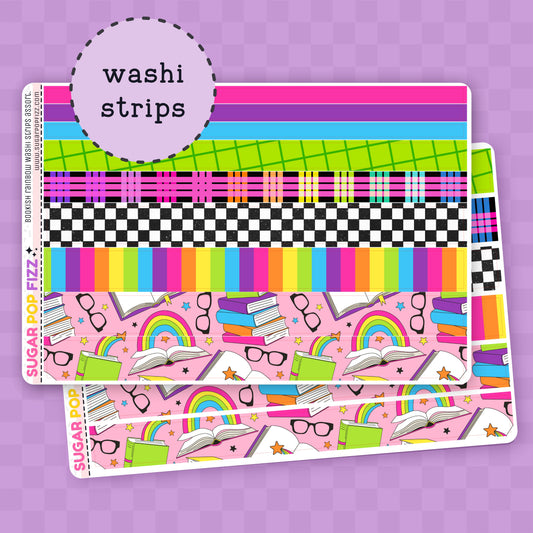 Bookish Rainbow Washi Sheet