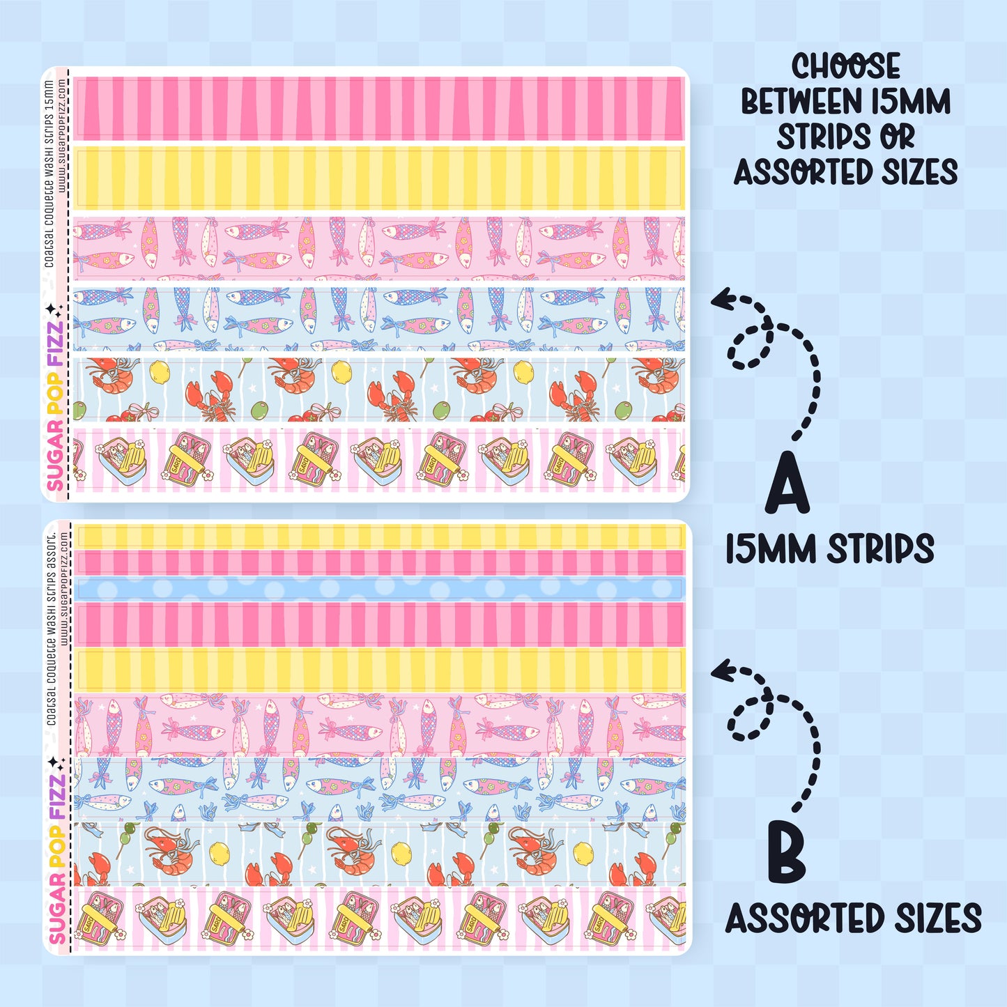 Coastal Coquette Washi Sheet