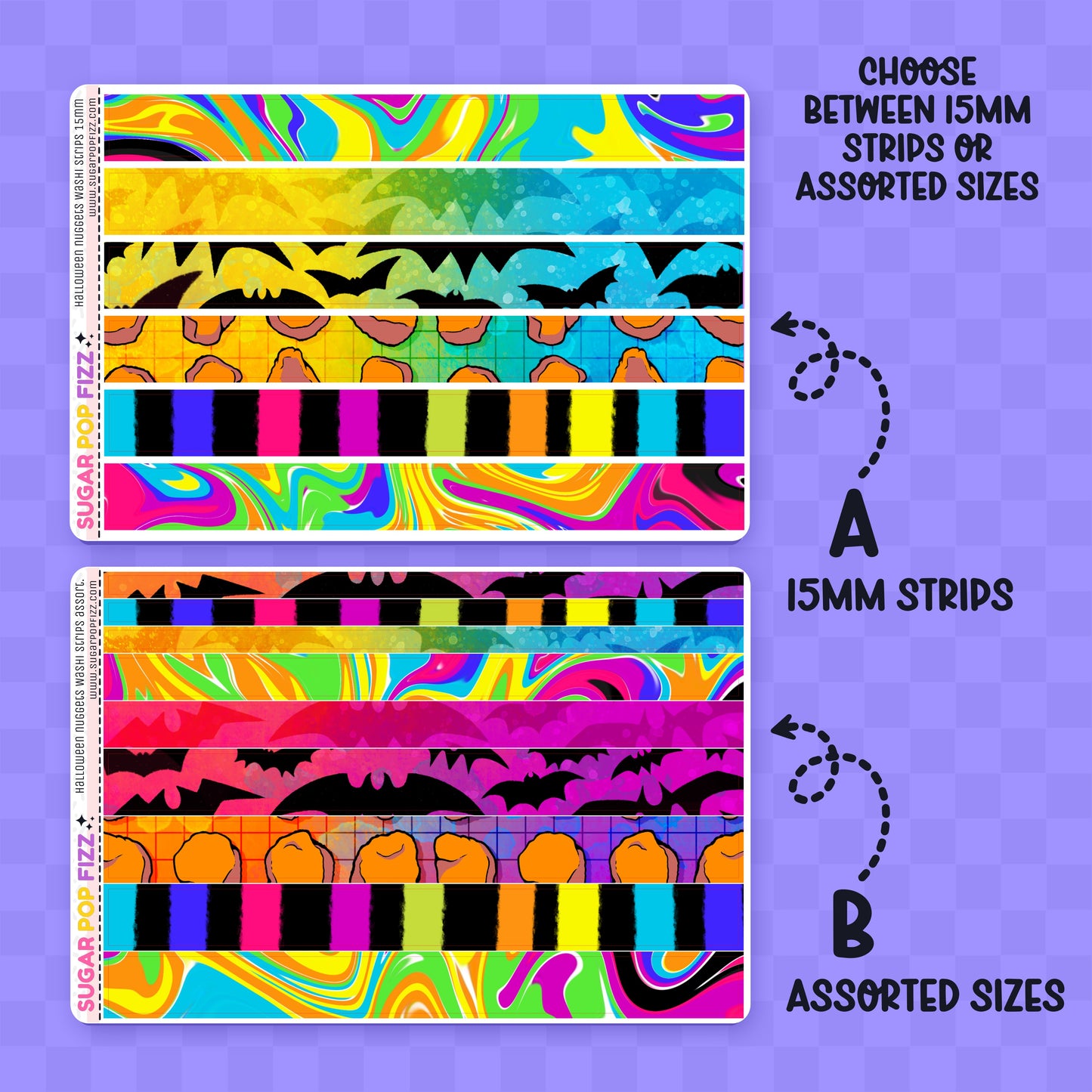 Halloween Nuggets Washi Sheet