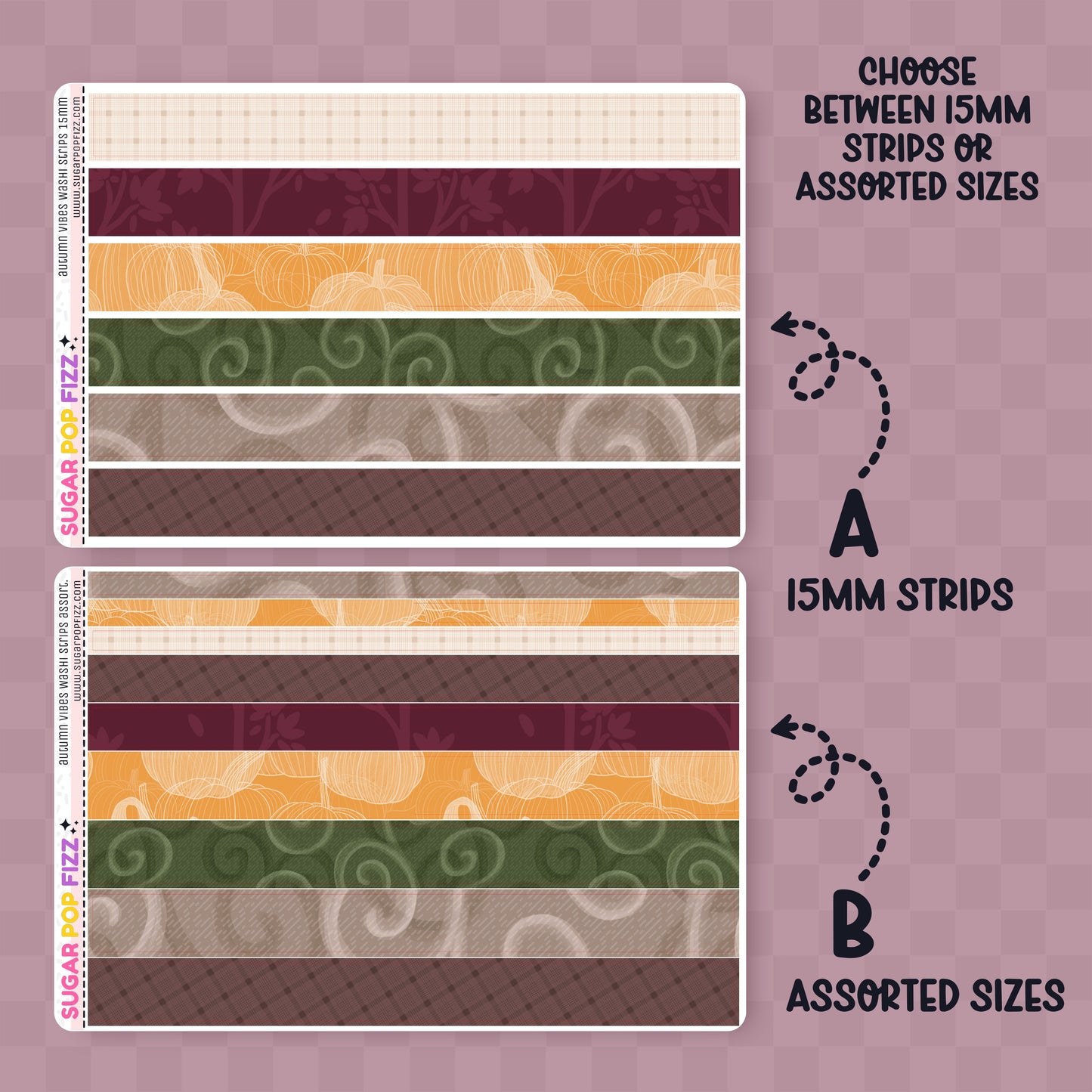 Autumn vibes Washi Sheet