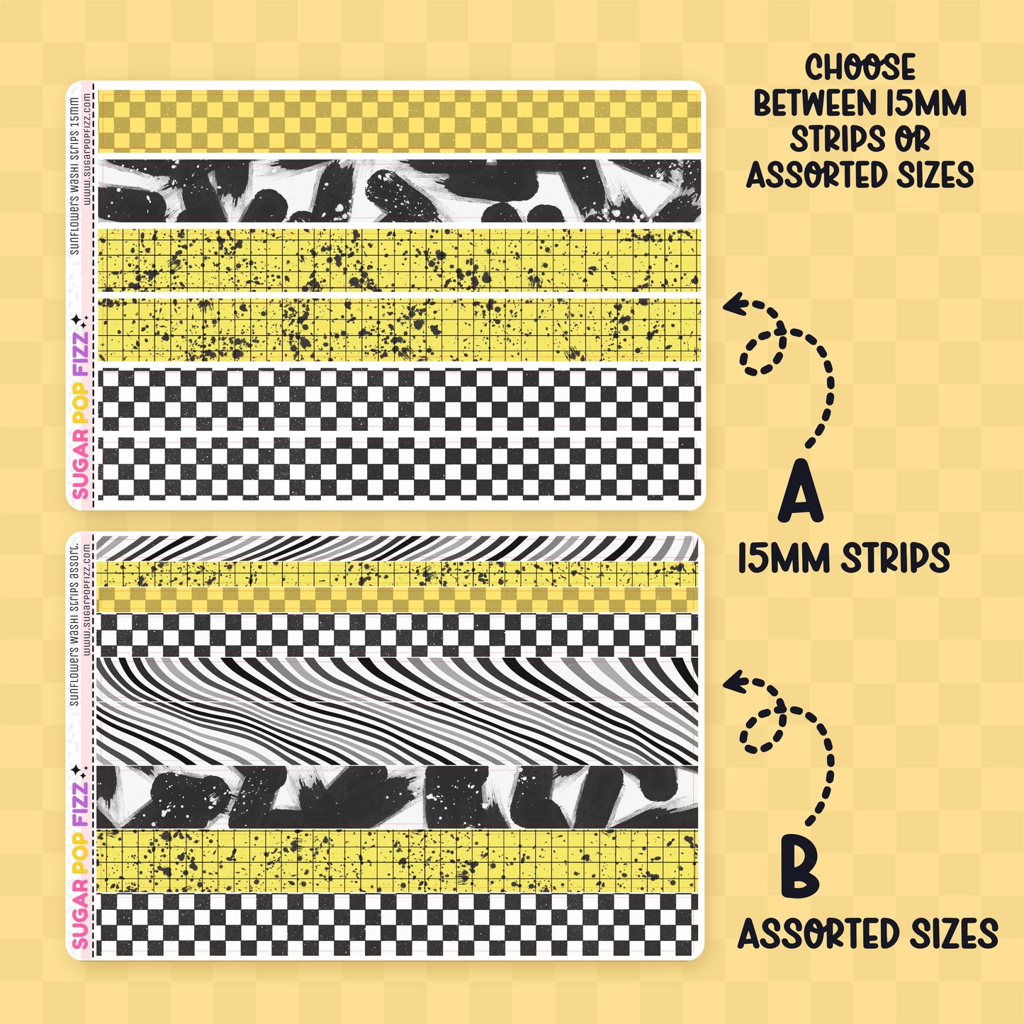 Sunflowers Washi Sheet