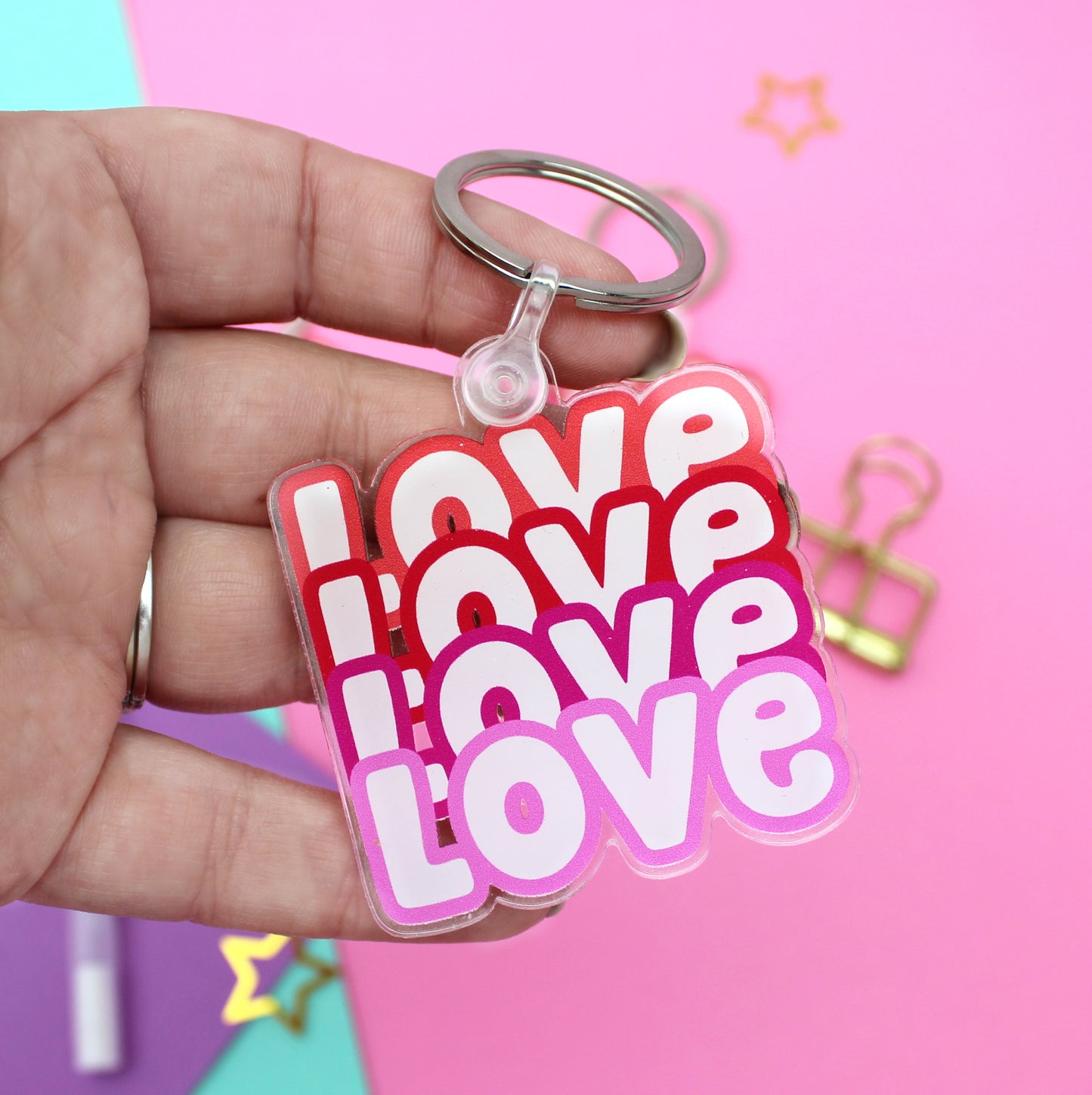 LOVE LOVE LOVE Keychain