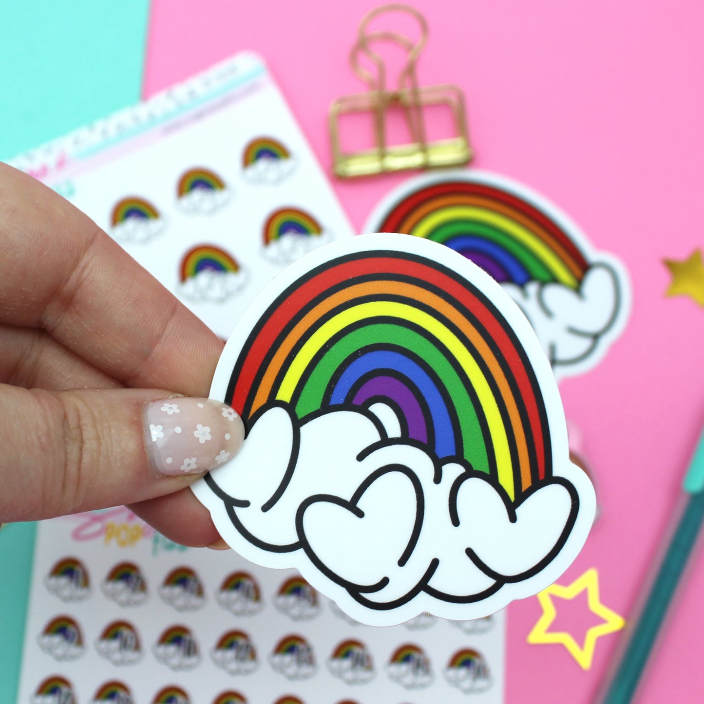 Love Rainbow Vinyl Sticker