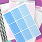 Multicolor Notebook Paper Full Boxes - 24 color options