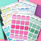 Multicolor Sticky Note Boxes - 24 color options