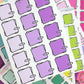 Multicolor Clipped Papers Boxes - 24 color options