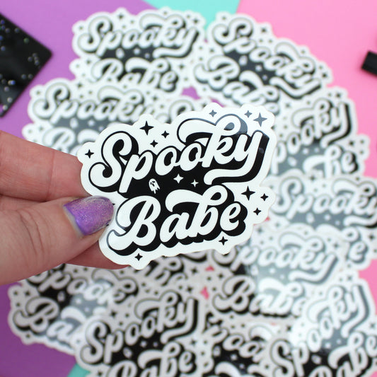 Spooky Babe Vinyl Sticker - VNL135