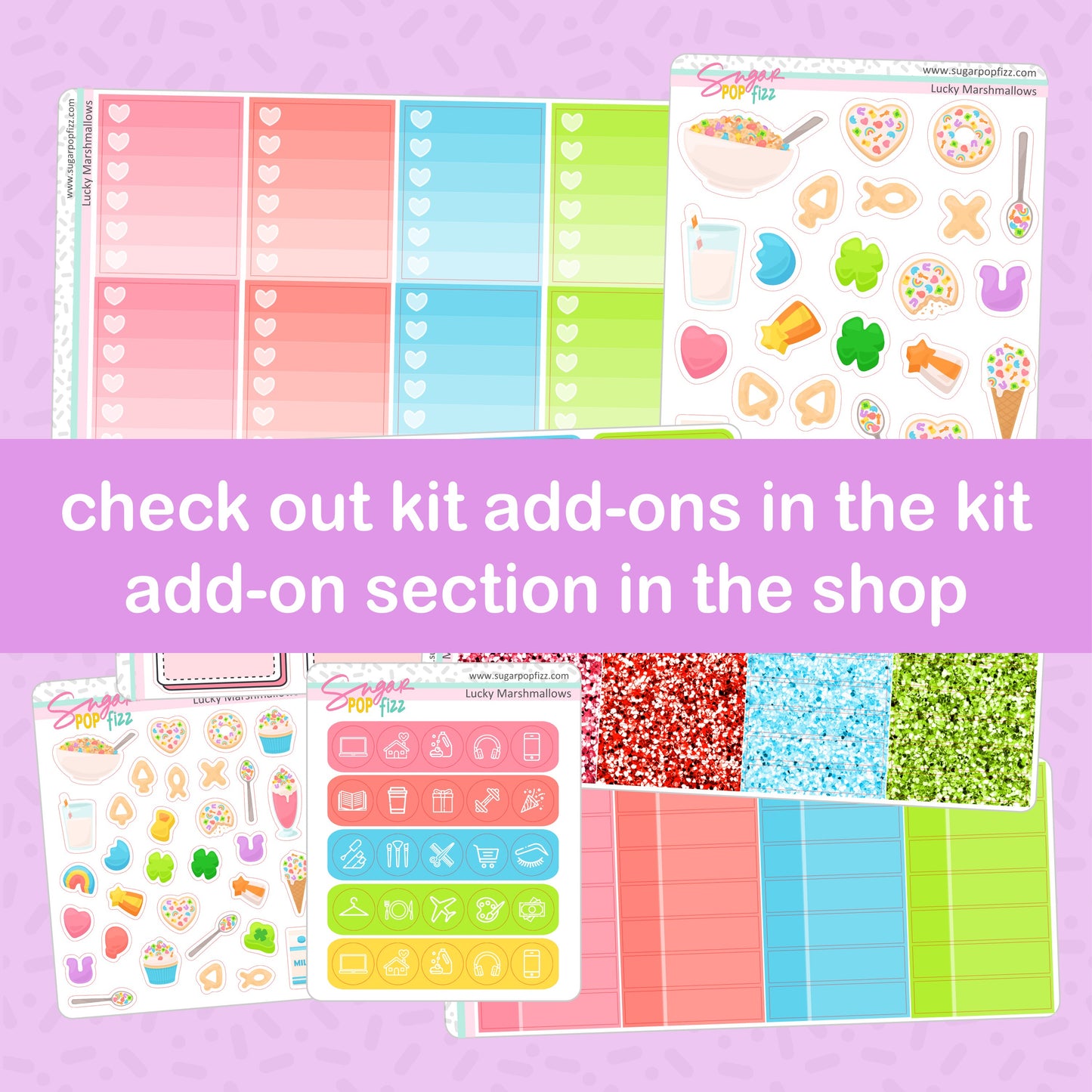 Lucky Marshmallows Standard Vertical Weekly Kit - updated 2023
