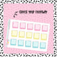 Pastel Alternative Square Boxes - 23 color options