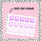 Multicolor Alternative Square Boxes - 24 color options
