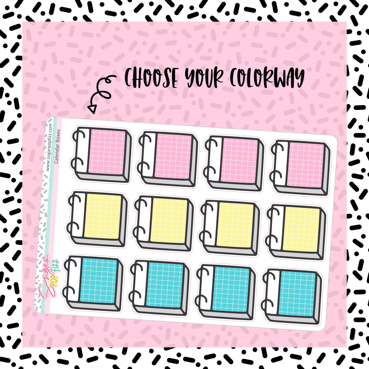 Pastel Calendar Boxes - 23 color options