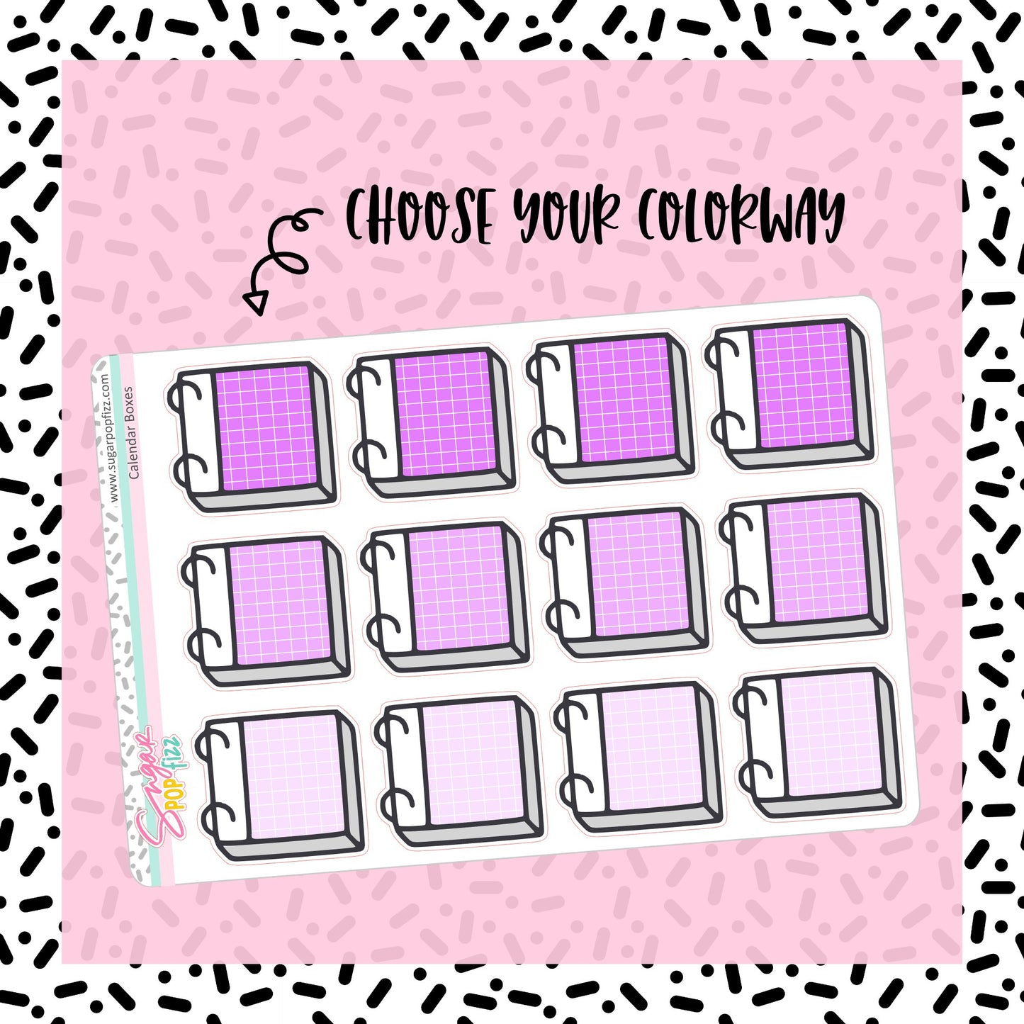 Multicolor Calendar Boxes - 24 color options