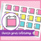 Bright SMALL Calendar Boxes - 23 color options