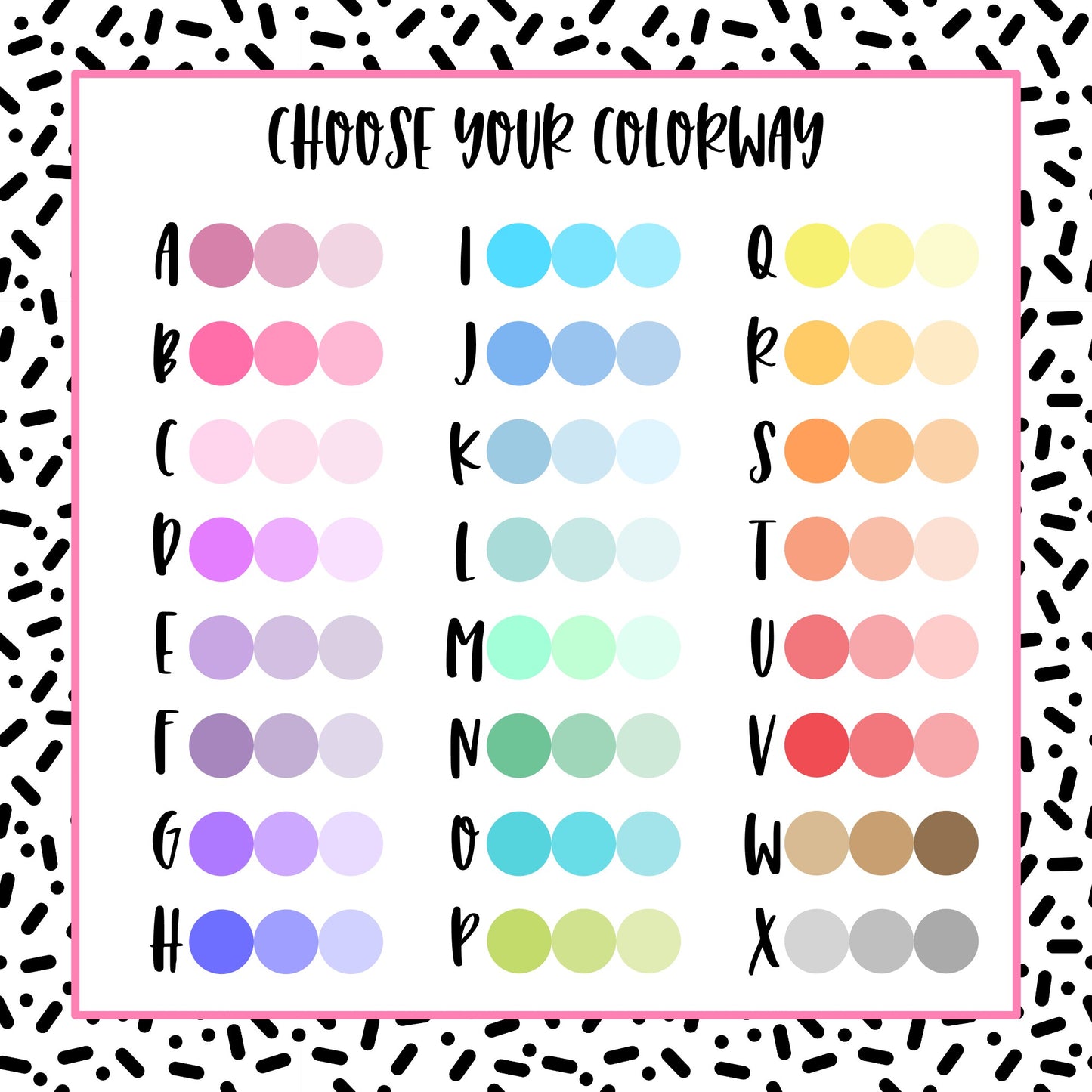 Multicolor Half Boxes - 24 color options
