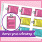 Bright Clipped Checklist Boxes - 23 color options