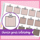 Neutral Clipped Grid Boxes SMALL - 23 color options