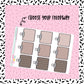 Neutral Clipped Grid Boxes LARGE - 23 color options