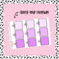 Multicolor Clipped Grid Boxes LARGE - 24 color options