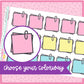 Pastel Clipped Papers Boxes - 24 color options