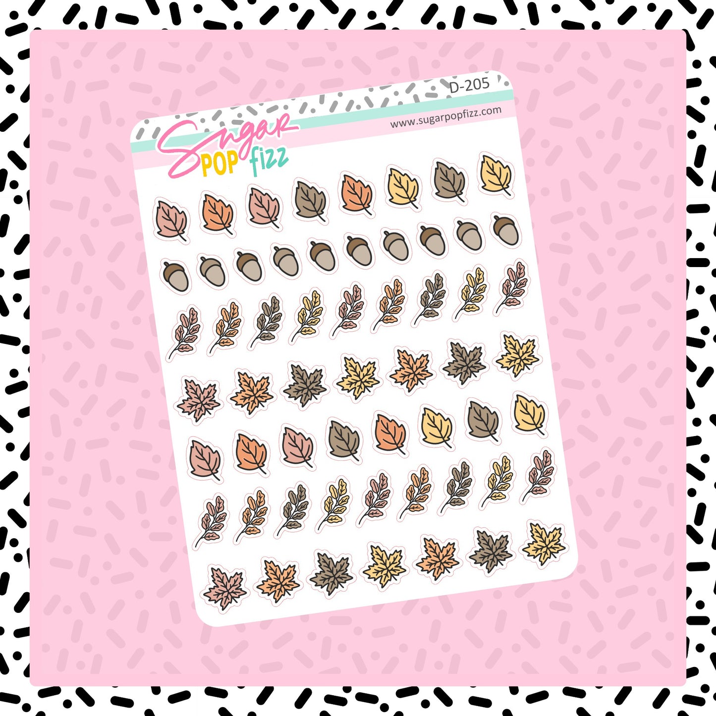 Fall Doodle Stickers - D205