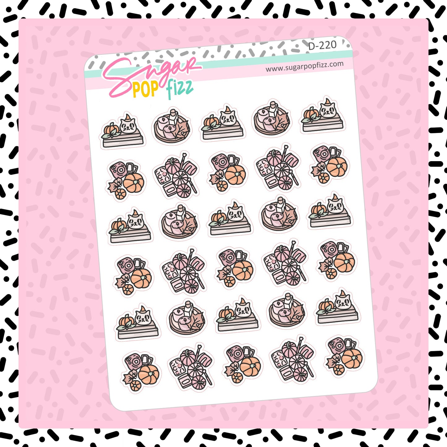 Fall Activities Doodle Stickers - D220 - RETIRING 12/6