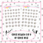 Rainbow Cup Doodle Stickers - D298
