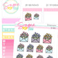 Spring Happy Mail Doodle Stickers - D304