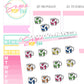 Summer Bow Cup Doodle Stickers - D323