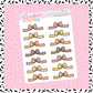 Fall Bow Divider Doodle Stickers - D327