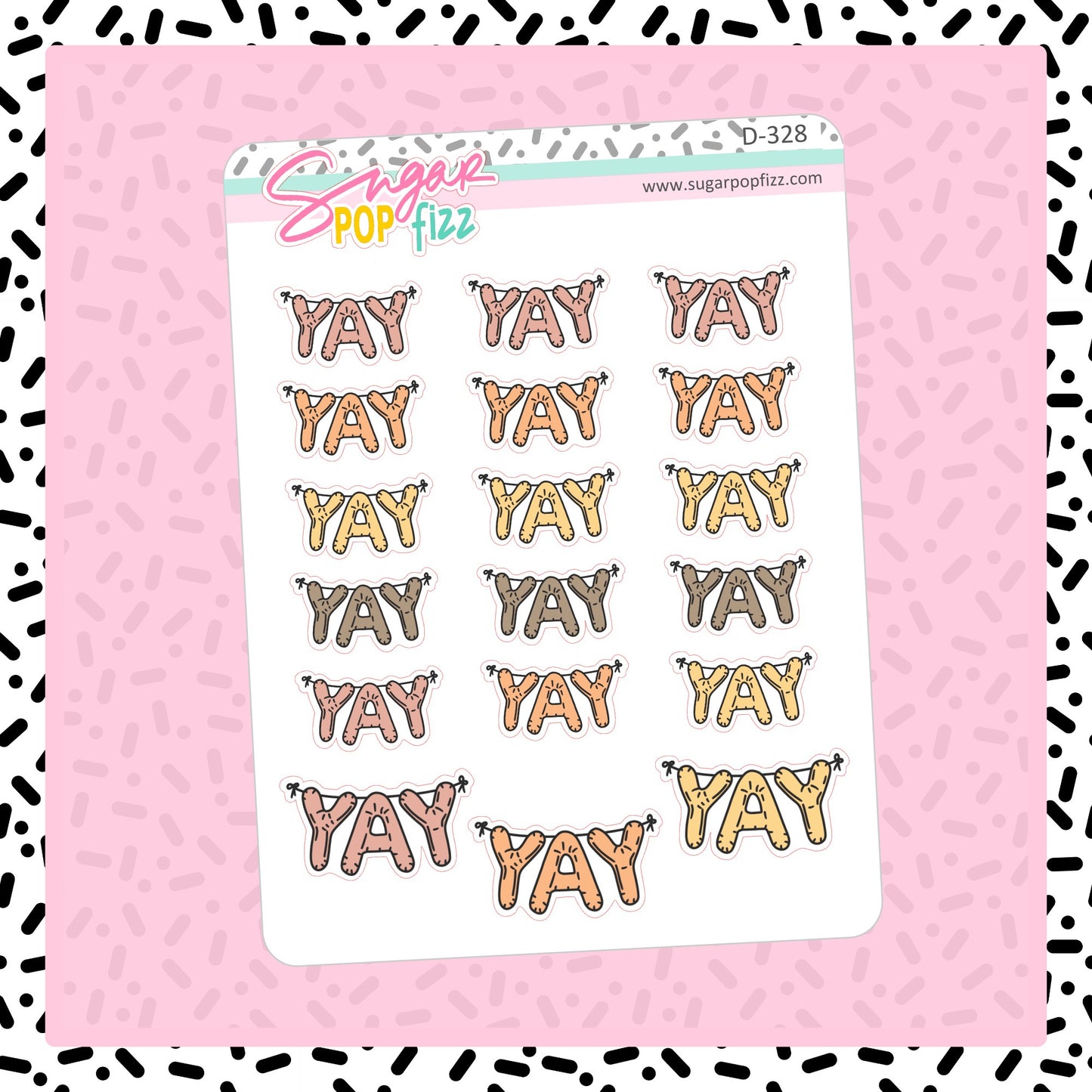 Fall YAY Doodle Stickers - D328