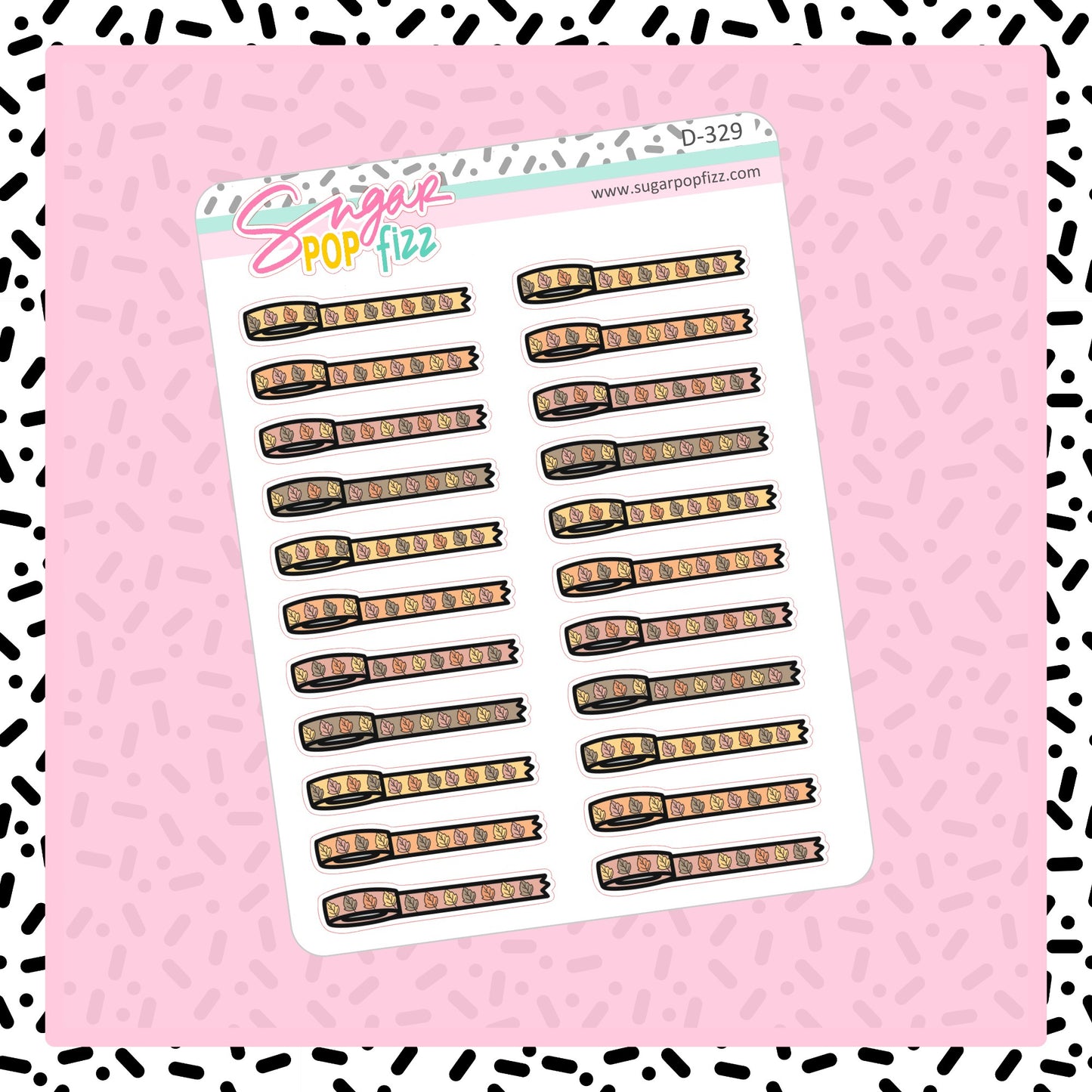 Washi Roll Doodle Stickers - D329