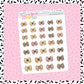 Fall Bow Doodle Stickers - D331