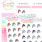 Holiday Hat Doodle Stickers - D362
